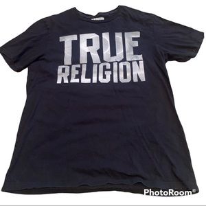 Mens True Religion Black T-shirt Size S